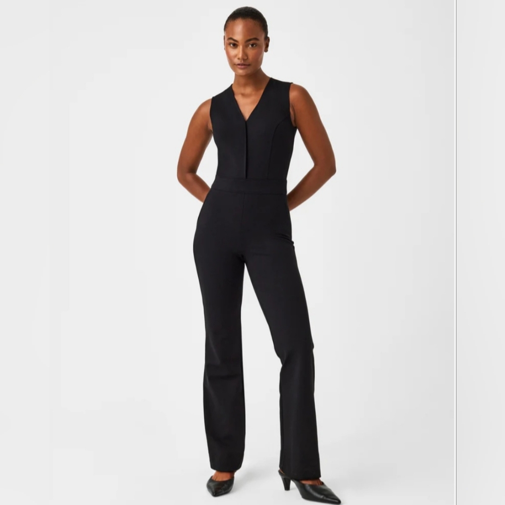 SPANX Black Sleeveless Jumpsuit 2x